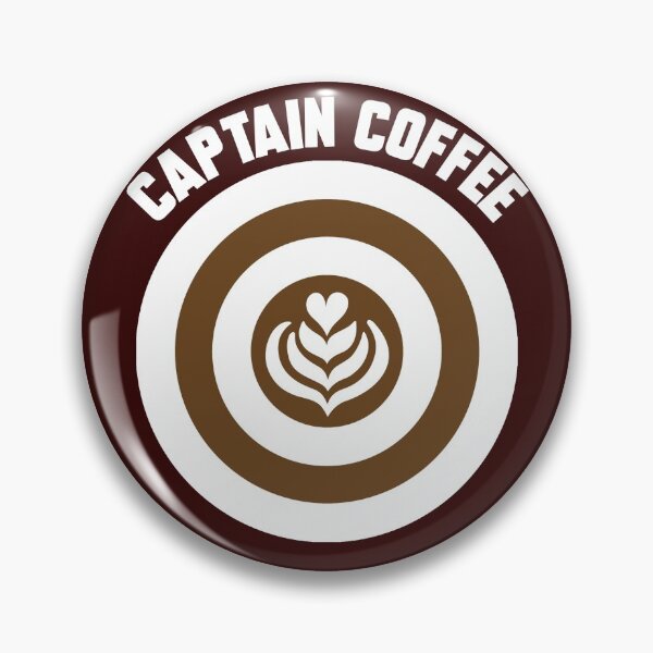 Item preview, Captain Coffee logo white&brown + white text designed and sold by Dkrode.