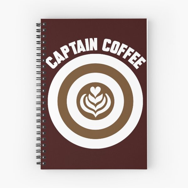 Item preview, Captain Coffee logo white&brown + white text designed and sold by Dkrode.