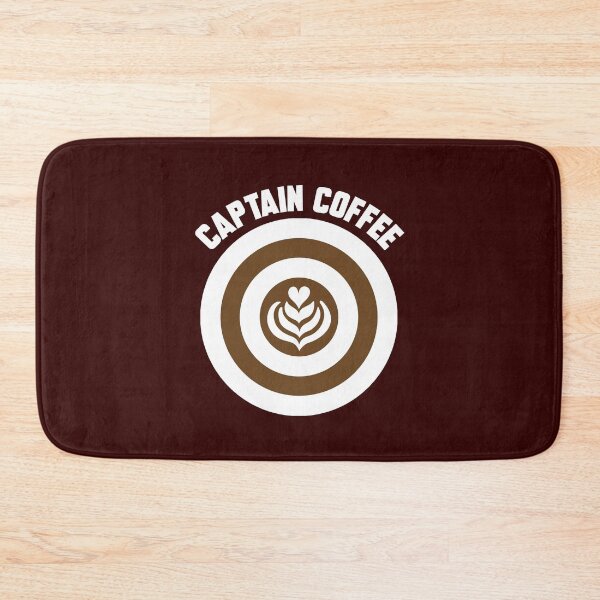 Item preview, Captain Coffee logo white&brown + white text designed and sold by Dkrode.