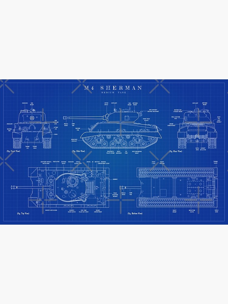 M4 Sherman Medium Tank Vertical – HistoryShots InfoArt