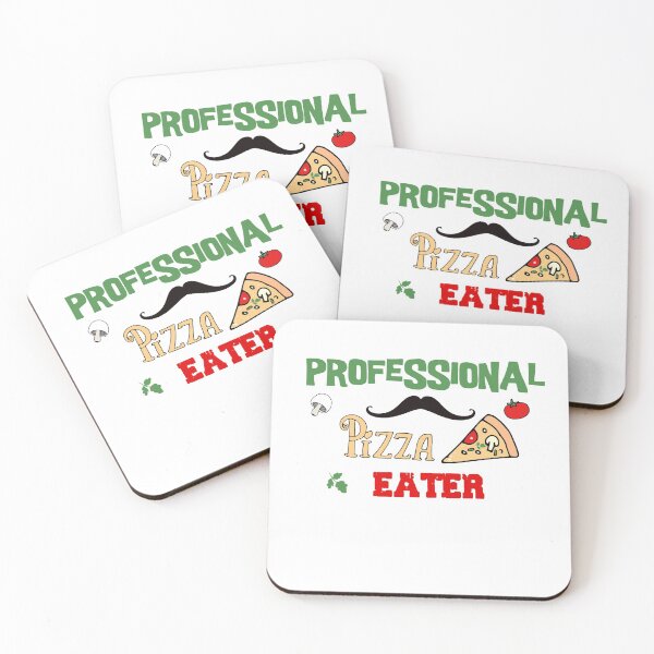 Item preview, Professional Pizza Eater with mustache Italy Funny design designed and sold by AchrafOc.