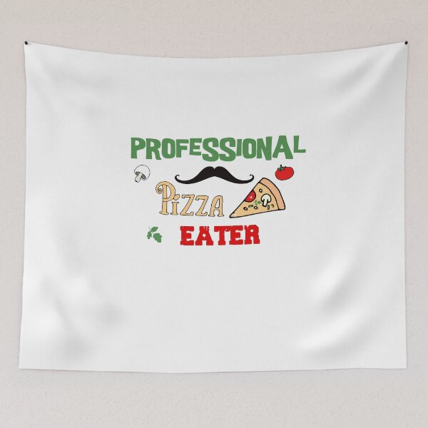 Item preview, Professional Pizza Eater with mustache Italy Funny design designed and sold by AchrafOc.