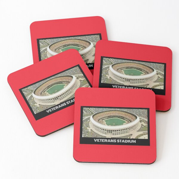 Artikelvorschau, Veterans Stadium – Phillies Red entworfen und verkauft von DeadStadium.