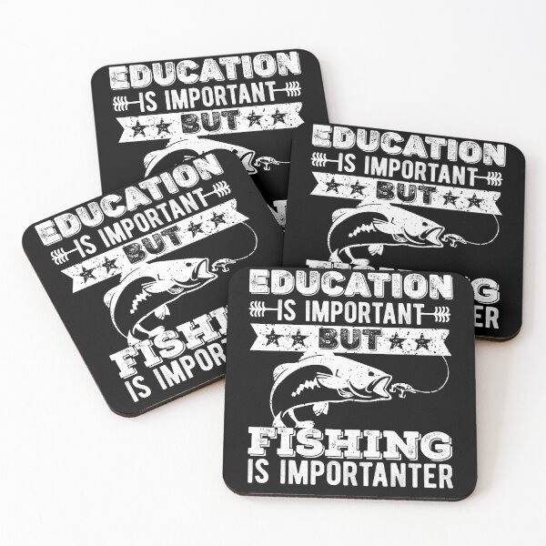 Item preview, Education is important but Fishing Is Importanter | Funny Fishing Lover Gift | Christmas Holiday Gift designed and sold by Noahlaz.