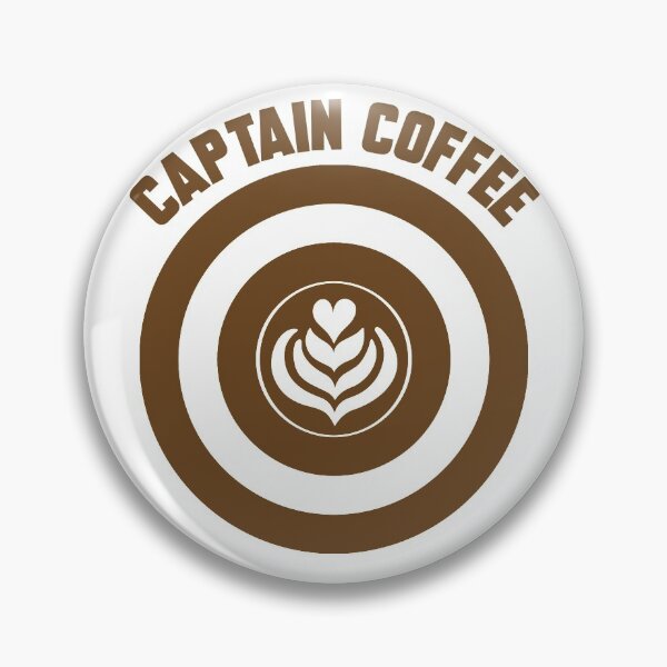 Item preview, Captain Coffee logo brown + text designed and sold by Dkrode.