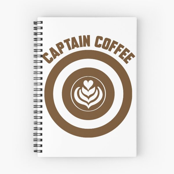 Item preview, Captain Coffee logo brown + text designed and sold by Dkrode.