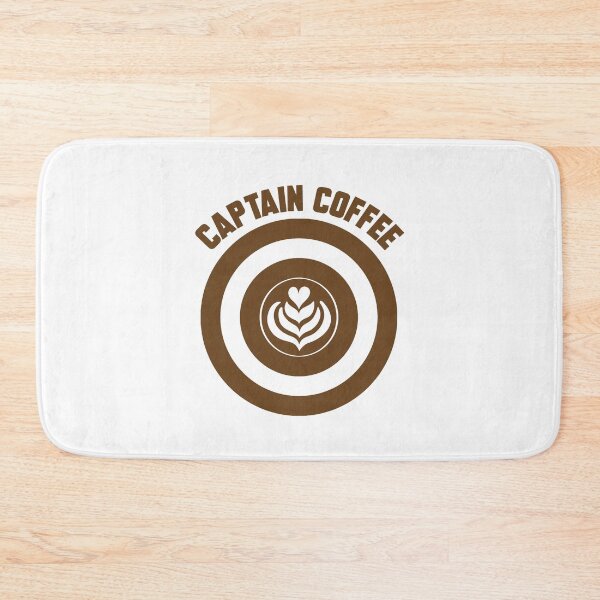 Item preview, Captain Coffee logo brown + text designed and sold by Dkrode.