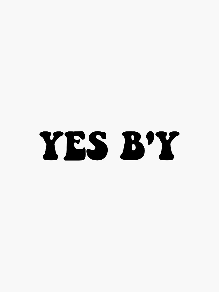 "yes B'y" Sticker For Sale By Rebekahgordon | Redbubble