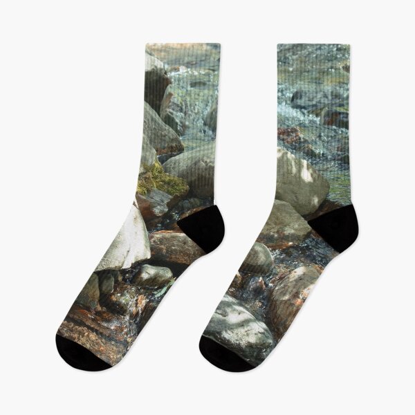 Item preview, River stream with rocks and boulders, pebbles, and water designed and sold by Ventures1.