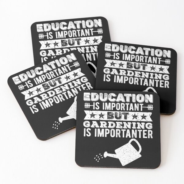 Item preview, Education is important but Gardening Is Importanter | Funny Gardener Gift | Christmas Holiday Gift designed and sold by Noahlaz.
