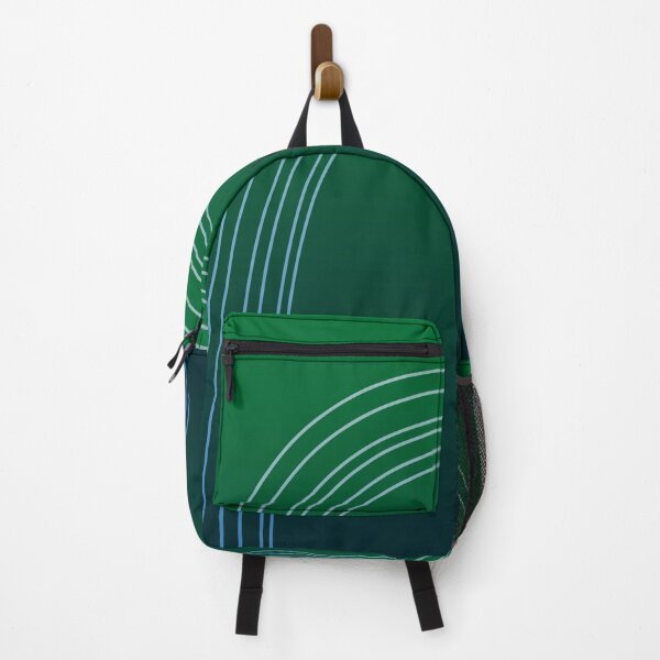 Item preview, Forest Green & Blue Minimalist Arches - Minimal Rainbow Simple White Lines designed and sold by ImageNugget.