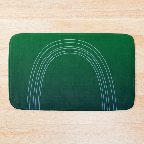 Item preview, Forest Green & Blue Minimalist Arches - Minimal Rainbow Simple White Lines designed and sold by ImageNugget.