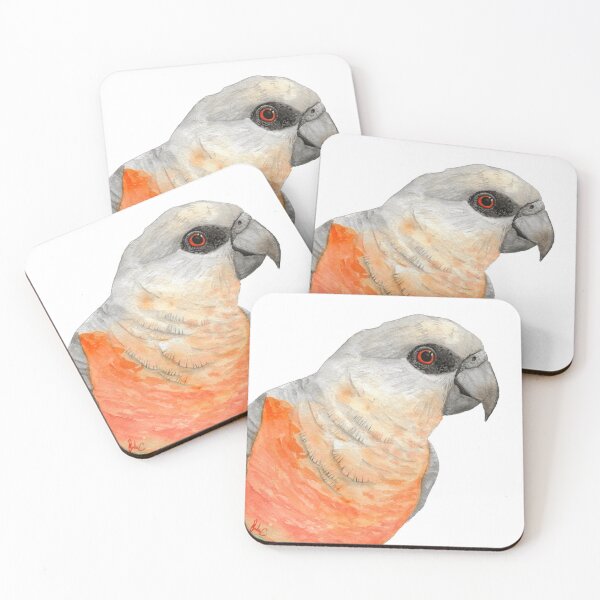 Item preview, Red bellied parrot watercolor designed and sold by L'Atelier Oranjade.