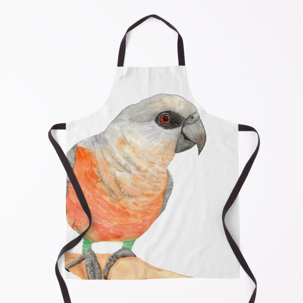 Item preview, Red bellied parrot watercolor designed and sold by L'Atelier Oranjade.