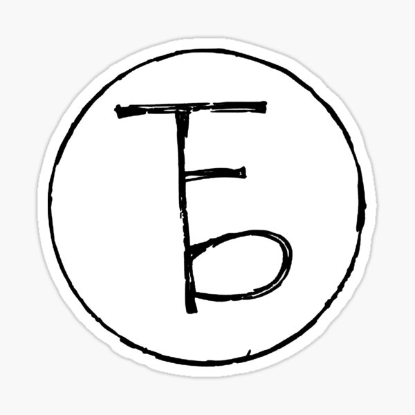 the front bottoms logo Sticker