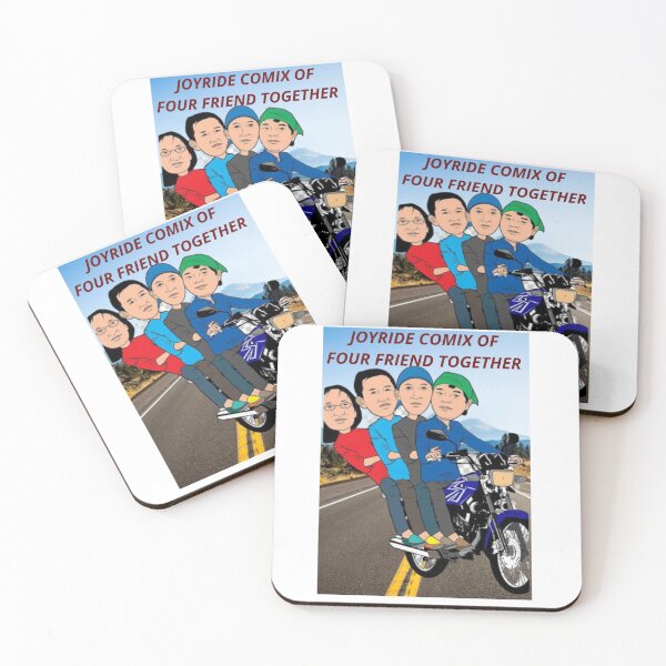 Item preview, Enjoyride funny comix with four friendship together designed and sold by Mita ⭐⭐⭐⭐⭐.