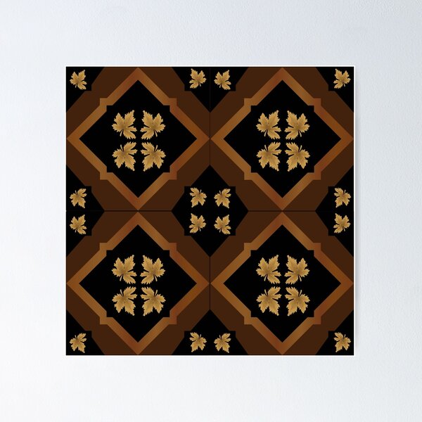 Item preview, decorative floral abstract pattern designed and sold by ErhanArt.