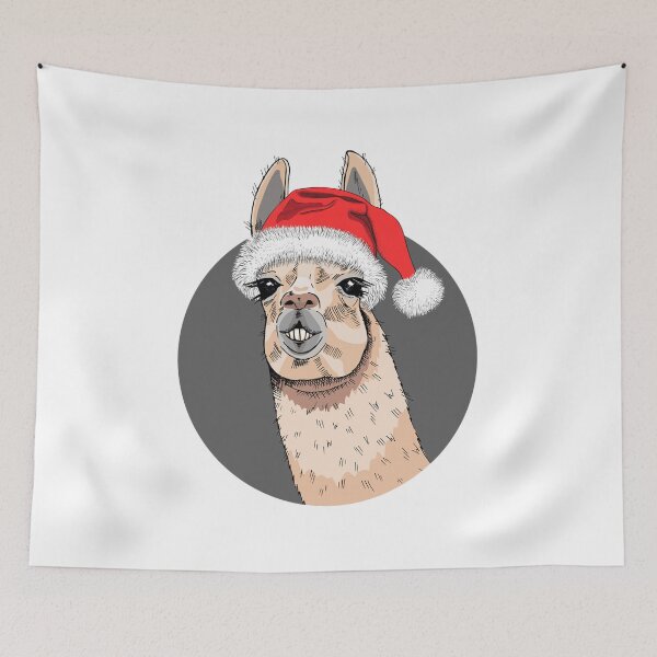Item preview, llama Christmas - alpaca christmas designed and sold by zanbo.
