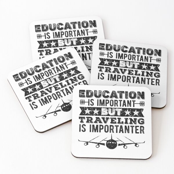Item preview, Education is important but Traveling Is Importanter | Funny Traveling Lover Gift | Christmas Holiday Gift designed and sold by Noahlaz.