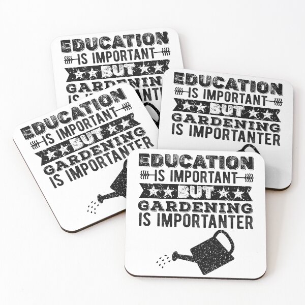 Item preview, Education is important but Gardening Is Importanter | Funny Gardener Gift | Christmas Holiday Gift designed and sold by Noahlaz.
