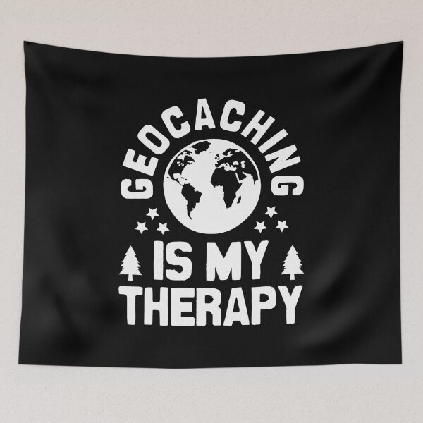 Item preview, Geocaching is my therapy designed and sold by Statim.