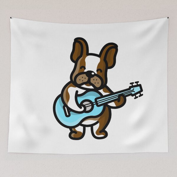 Item preview, Dog Playing Ukulele designed and sold by joabaj.
