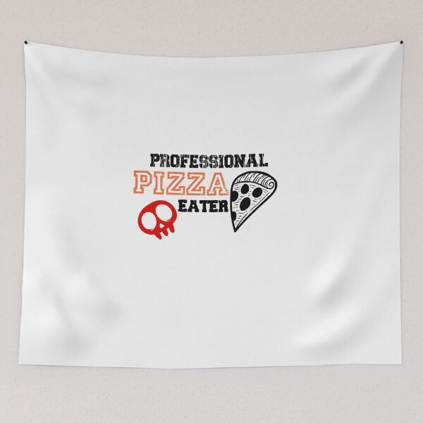 Item preview, professional pizza eater red head skeleton strong lover favorite food pizza designed and sold by AchrafOc.