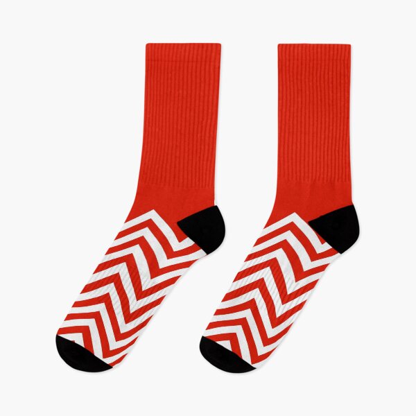 Item preview, Red Chevrons with Solid Block Top designed and sold by ImageNugget.
