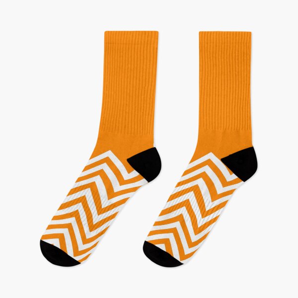 Item preview, Orange Chevrons with Solid Block Top designed and sold by ImageNugget.
