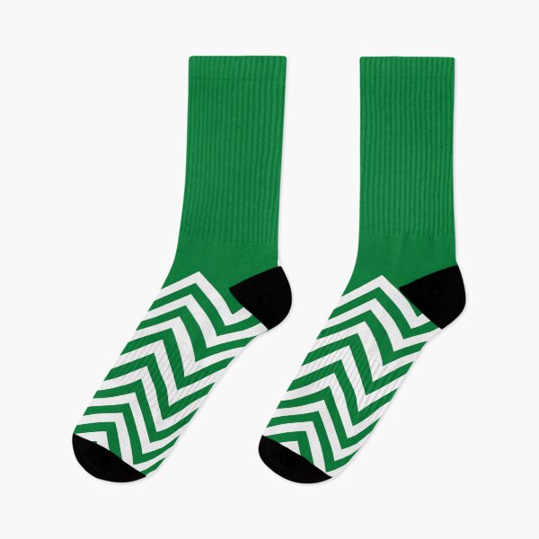 Aperçu de l'œuvre Green Chevrons with Solid Block Top créée et vendue par ImageNugget.