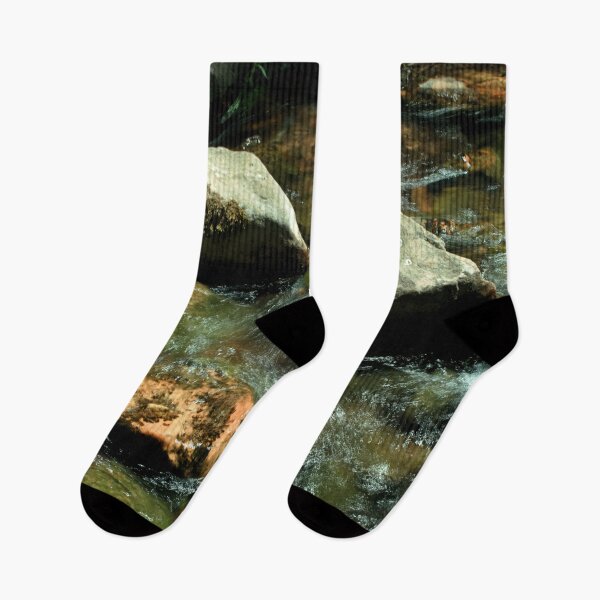 Item preview, Brown, grey, big rocks and boulders in the river stream    designed and sold by Ventures1.