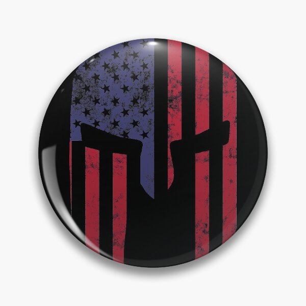 Item preview, American Spartan Helmet USA Flag Spartan Patriotic Warrior of Sparta designed and sold by crouchingpixel.