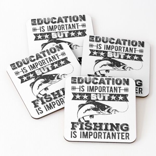 Item preview, Education is important but Fishing Is Importanter | Funny Fishing Lover Gift | Christmas Holiday Gift designed and sold by Noahlaz.