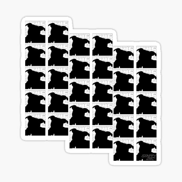 Item preview, Staffy Dog's head is on repeat designed and sold by amanda metalcat dodds.