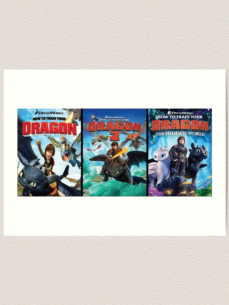 "How To Train Your Dragon" Art Print for Sale by NikkiMouse82 Redbubble