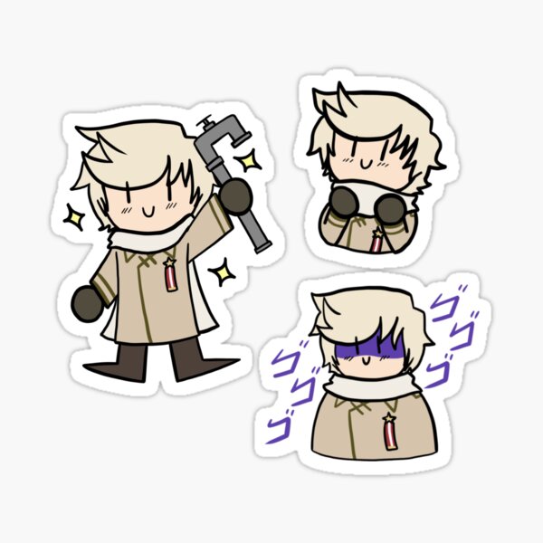 Russia being a hecking bby (the sticker) Sticker