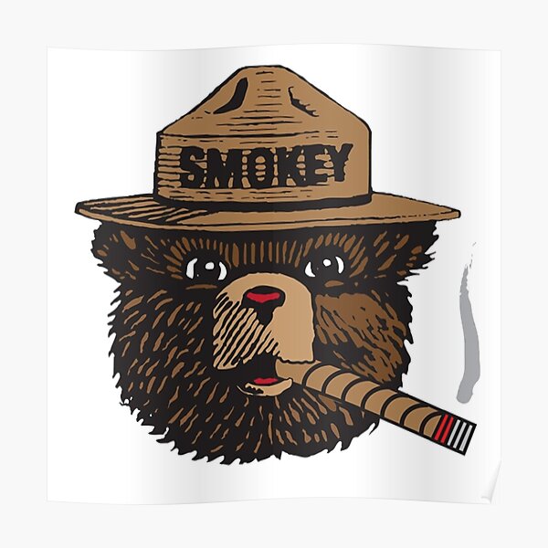 "Smokey The Bear Vector in Color" Poster for Sale by ElliotFour