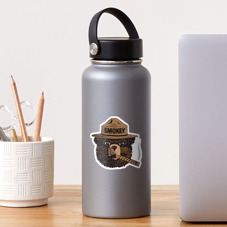 Smokey The Bear Vector in Color Sticker