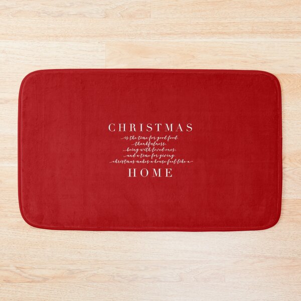 Item preview, Dark Candy Apple Red Christmas Makes a House Feel Like a Home designed and sold by cranberrystreet.