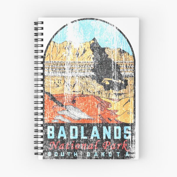 Item preview, Badlands National Park Vintage Travel Decal designed and sold by hilda74.