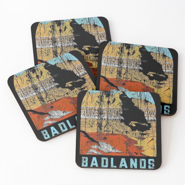 Item preview, Badlands National Park Vintage Travel Decal designed and sold by hilda74.