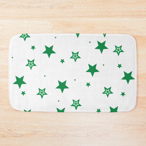 Item preview, Green stars pattern designed and sold by HKathPrint.