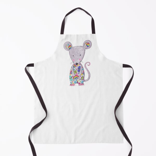 Item preview, Colourful Mouse - White/No Background designed and sold by LouiseFranksArt.