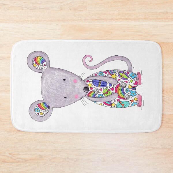 Item preview, Colourful Mouse - White/No Background designed and sold by LouiseFranksArt.