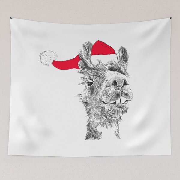 Item preview, llama Christmas - alpaca christmas designed and sold by zanbo.