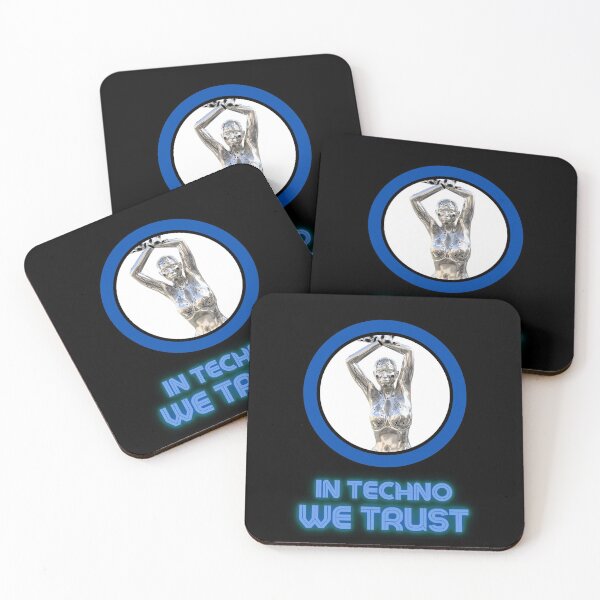 Item preview, In techno we Trust Android Blue designed and sold by kyds.