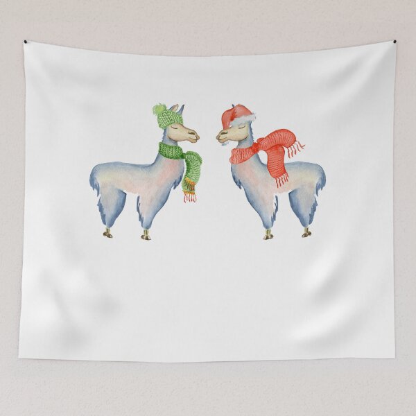 Item preview, llama Christmas - alpaca christmas designed and sold by zanbo.