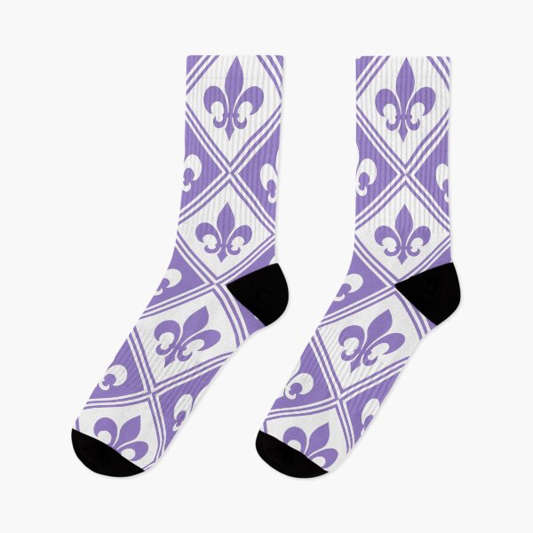 Item preview, Lavender Fleur de Lis and Diamond Pattern designed and sold by ImageNugget.