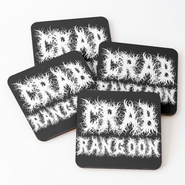 Item preview, Crab Rangoon Heavy Metal Goth Inspired Awesome Ironic Sarcastic Design for Crab Rangoon Lovers designed and sold by kawaiisplatter.