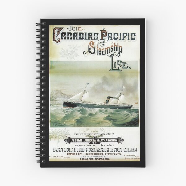 Item preview, retro classic The Canadian Pacific Steamship Line poster designed and sold by CorasPosters.